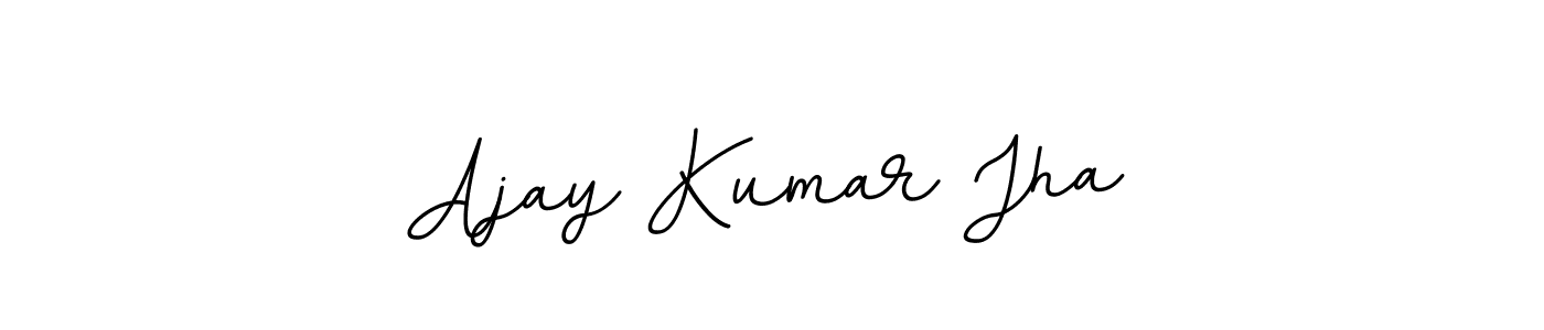 This is the best signature style for the Ajay Kumar Jha name. Also you like these signature font (BallpointsItalic-DORy9). Mix name signature. Ajay Kumar Jha signature style 11 images and pictures png