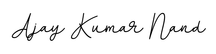 Stand out with a creative autograph for Ajay Kumar Nand. The BallpointsItalic-DORy9 styling blends modern aesthetics with classic signature flourishes. Ajay Kumar Nand signature style 11 images and pictures png