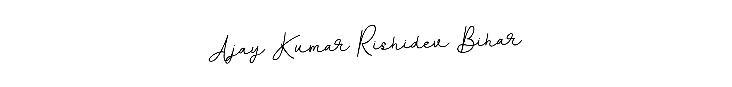 Design your own signature with our free online signature maker. With this signature software, you can create a handwritten (BallpointsItalic-DORy9) signature for name Ajay Kumar Rishidev Bihar. Ajay Kumar Rishidev Bihar signature style 11 images and pictures png