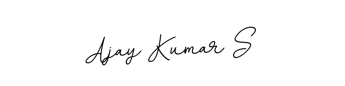 How to make Ajay Kumar S name signature. Use BallpointsItalic-DORy9 style for creating short signs online. This is the latest handwritten sign. Ajay Kumar S signature style 11 images and pictures png