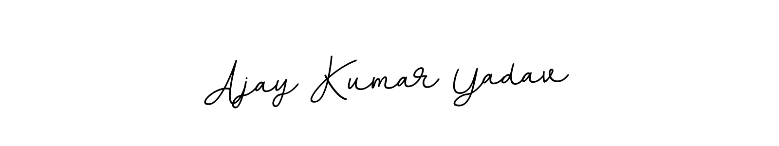 The best way (BallpointsItalic-DORy9) to make a short signature is to pick only two or three words in your name. The name Ajay Kumar Yadav include a total of six letters. For converting this name. Ajay Kumar Yadav signature style 11 images and pictures png