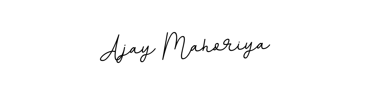 How to make Ajay Mahoriya name signature. Use BallpointsItalic-DORy9 style for creating short signs online. This is the latest handwritten sign. Ajay Mahoriya signature style 11 images and pictures png