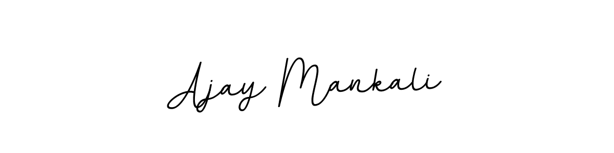 Use a signature maker to create a handwritten signature online. With this signature software, you can design (BallpointsItalic-DORy9) your own signature for name Ajay Mankali. Ajay Mankali signature style 11 images and pictures png