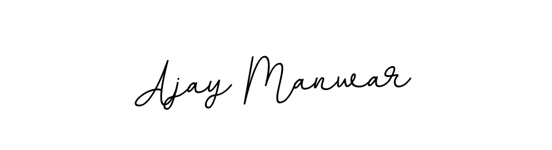 Create a beautiful signature design for name Ajay Manwar. With this signature (BallpointsItalic-DORy9) fonts, you can make a handwritten signature for free. Ajay Manwar signature style 11 images and pictures png