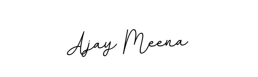Use a signature maker to create a handwritten signature online. With this signature software, you can design (BallpointsItalic-DORy9) your own signature for name Ajay Meena. Ajay Meena signature style 11 images and pictures png