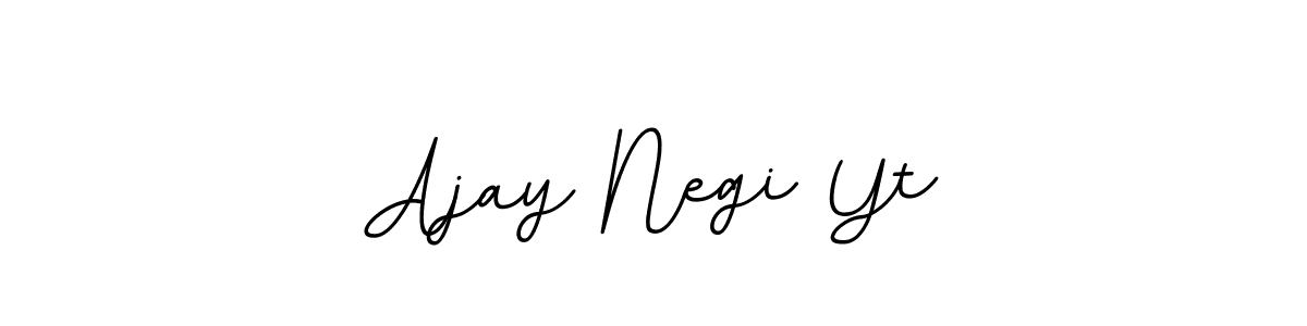 Make a beautiful signature design for name Ajay Negi Yt. With this signature (BallpointsItalic-DORy9) style, you can create a handwritten signature for free. Ajay Negi Yt signature style 11 images and pictures png