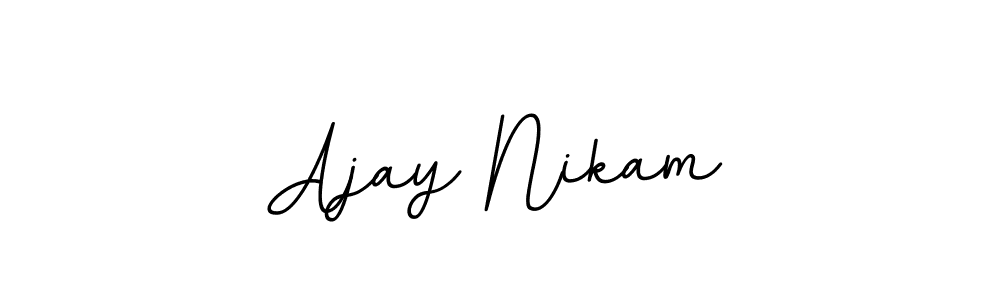 Check out images of Autograph of Ajay Nikam name. Actor Ajay Nikam Signature Style. BallpointsItalic-DORy9 is a professional sign style online. Ajay Nikam signature style 11 images and pictures png