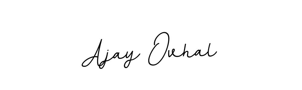 Design your own signature with our free online signature maker. With this signature software, you can create a handwritten (BallpointsItalic-DORy9) signature for name Ajay Ovhal. Ajay Ovhal signature style 11 images and pictures png