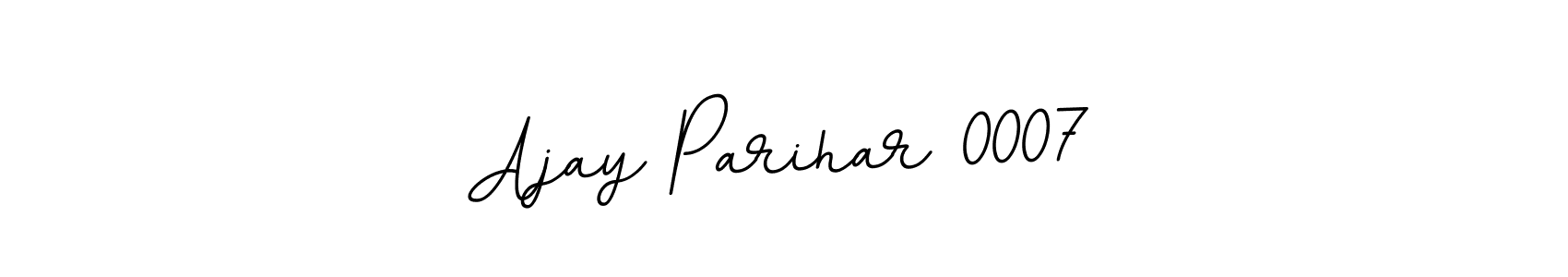 Use a signature maker to create a handwritten signature online. With this signature software, you can design (BallpointsItalic-DORy9) your own signature for name Ajay Parihar 0007. Ajay Parihar 0007 signature style 11 images and pictures png