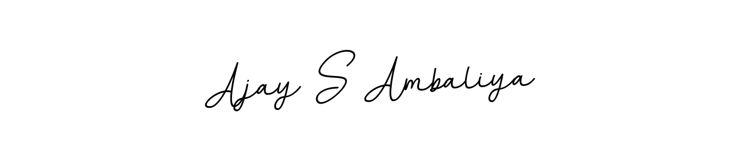 Also You can easily find your signature by using the search form. We will create Ajay S Ambaliya name handwritten signature images for you free of cost using BallpointsItalic-DORy9 sign style. Ajay S Ambaliya signature style 11 images and pictures png