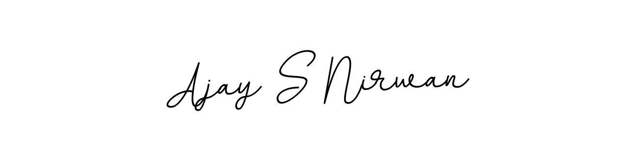 Ajay S Nirwan stylish signature style. Best Handwritten Sign (BallpointsItalic-DORy9) for my name. Handwritten Signature Collection Ideas for my name Ajay S Nirwan. Ajay S Nirwan signature style 11 images and pictures png