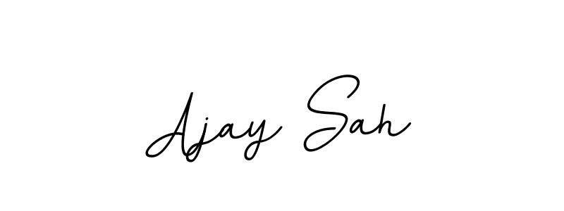 Design your own signature with our free online signature maker. With this signature software, you can create a handwritten (BallpointsItalic-DORy9) signature for name Ajay Sah. Ajay Sah signature style 11 images and pictures png