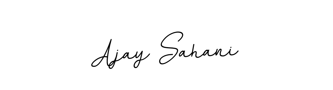 Make a beautiful signature design for name Ajay Sahani. With this signature (BallpointsItalic-DORy9) style, you can create a handwritten signature for free. Ajay Sahani signature style 11 images and pictures png