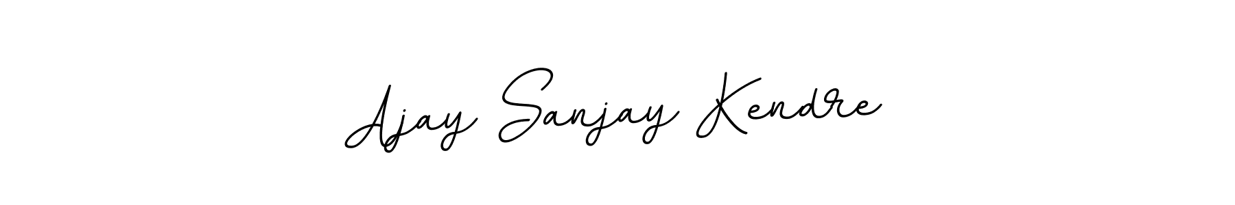 This is the best signature style for the Ajay Sanjay Kendre name. Also you like these signature font (BallpointsItalic-DORy9). Mix name signature. Ajay Sanjay Kendre signature style 11 images and pictures png