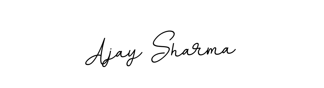 Make a beautiful signature design for name Ajay Sharma. With this signature (BallpointsItalic-DORy9) style, you can create a handwritten signature for free. Ajay Sharma signature style 11 images and pictures png