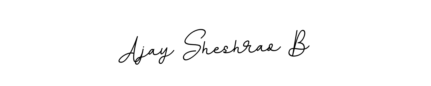 How to make Ajay Sheshrao B name signature. Use BallpointsItalic-DORy9 style for creating short signs online. This is the latest handwritten sign. Ajay Sheshrao B signature style 11 images and pictures png