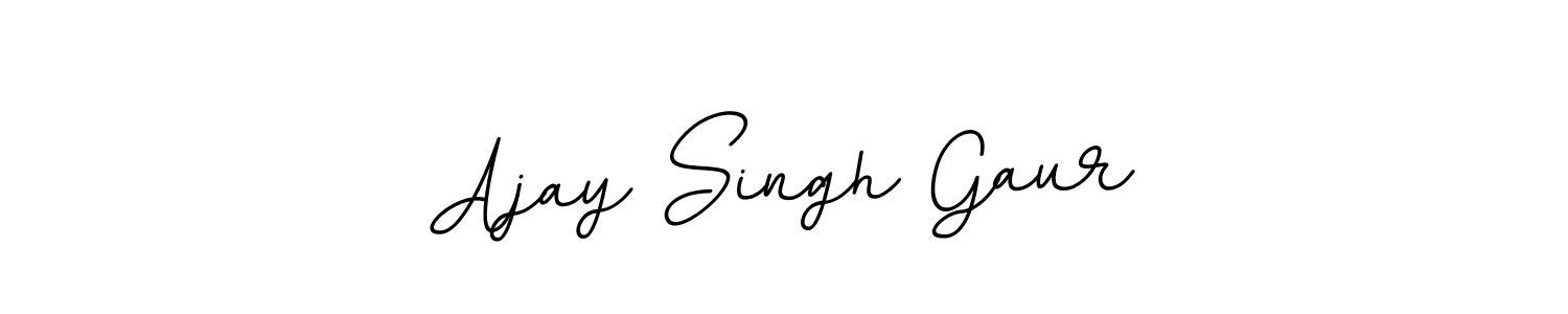 This is the best signature style for the Ajay Singh Gaur name. Also you like these signature font (BallpointsItalic-DORy9). Mix name signature. Ajay Singh Gaur signature style 11 images and pictures png