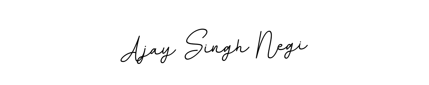 How to make Ajay Singh Negi name signature. Use BallpointsItalic-DORy9 style for creating short signs online. This is the latest handwritten sign. Ajay Singh Negi signature style 11 images and pictures png