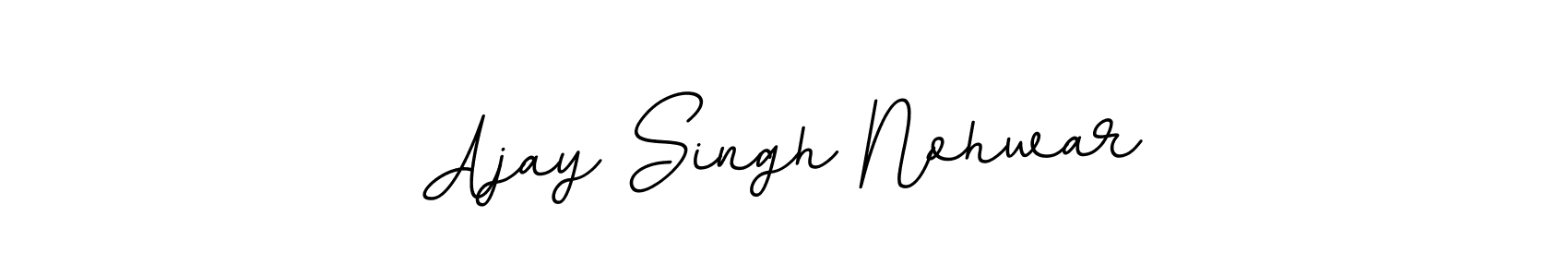 if you are searching for the best signature style for your name Ajay Singh Nohwar. so please give up your signature search. here we have designed multiple signature styles  using BallpointsItalic-DORy9. Ajay Singh Nohwar signature style 11 images and pictures png