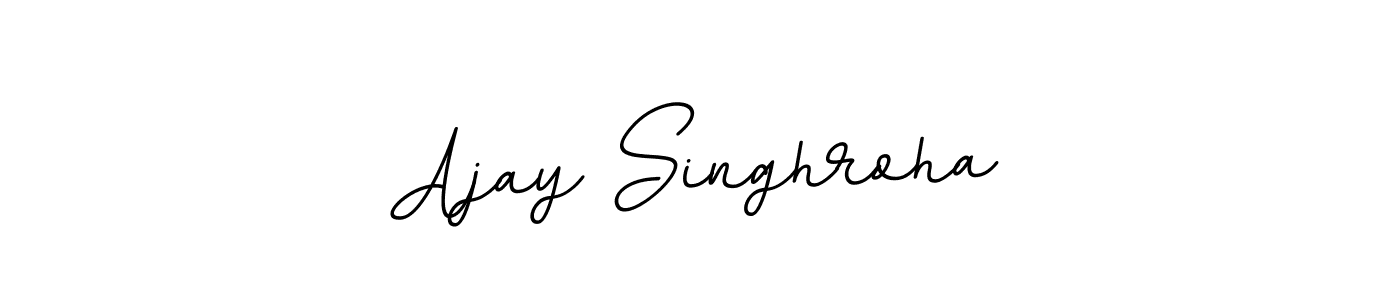 Design your own signature with our free online signature maker. With this signature software, you can create a handwritten (BallpointsItalic-DORy9) signature for name Ajay Singhroha. Ajay Singhroha signature style 11 images and pictures png