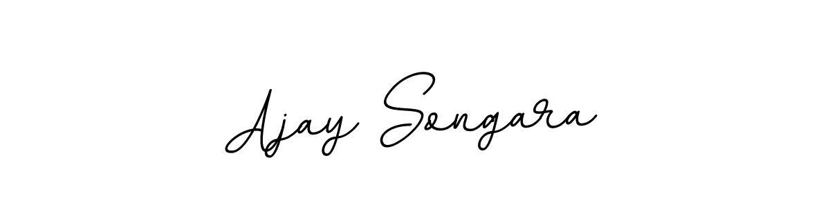 How to make Ajay Songara name signature. Use BallpointsItalic-DORy9 style for creating short signs online. This is the latest handwritten sign. Ajay Songara signature style 11 images and pictures png