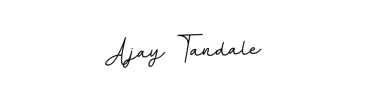 Similarly BallpointsItalic-DORy9 is the best handwritten signature design. Signature creator online .You can use it as an online autograph creator for name Ajay Tandale. Ajay Tandale signature style 11 images and pictures png