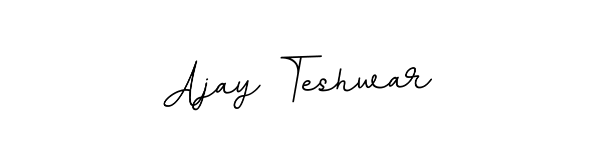 Design your own signature with our free online signature maker. With this signature software, you can create a handwritten (BallpointsItalic-DORy9) signature for name Ajay Teshwar. Ajay Teshwar signature style 11 images and pictures png