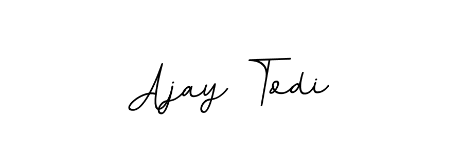 Create a beautiful signature design for name Ajay Todi. With this signature (BallpointsItalic-DORy9) fonts, you can make a handwritten signature for free. Ajay Todi signature style 11 images and pictures png