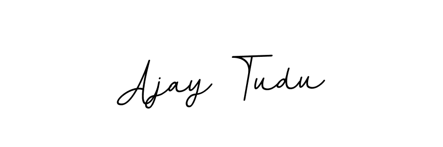 Make a beautiful signature design for name Ajay Tudu. With this signature (BallpointsItalic-DORy9) style, you can create a handwritten signature for free. Ajay Tudu signature style 11 images and pictures png