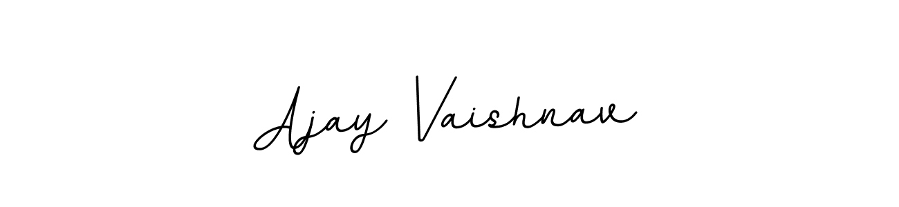 How to make Ajay Vaishnav name signature. Use BallpointsItalic-DORy9 style for creating short signs online. This is the latest handwritten sign. Ajay Vaishnav signature style 11 images and pictures png