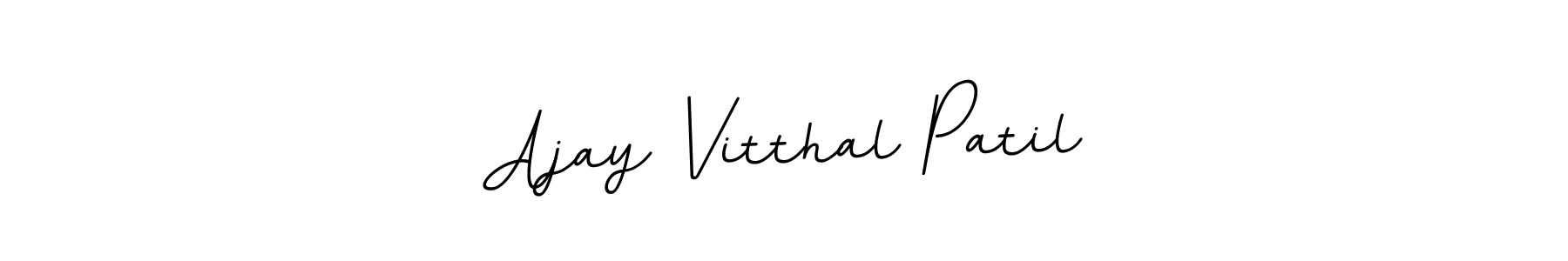 Design your own signature with our free online signature maker. With this signature software, you can create a handwritten (BallpointsItalic-DORy9) signature for name Ajay Vitthal Patil. Ajay Vitthal Patil signature style 11 images and pictures png