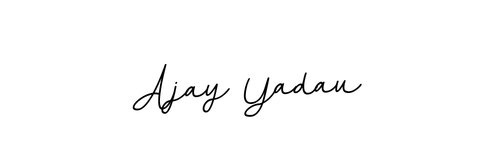 You should practise on your own different ways (BallpointsItalic-DORy9) to write your name (Ajay Yadau) in signature. don't let someone else do it for you. Ajay Yadau signature style 11 images and pictures png