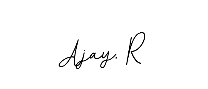 Make a beautiful signature design for name Ajay. R. Use this online signature maker to create a handwritten signature for free. Ajay. R signature style 11 images and pictures png