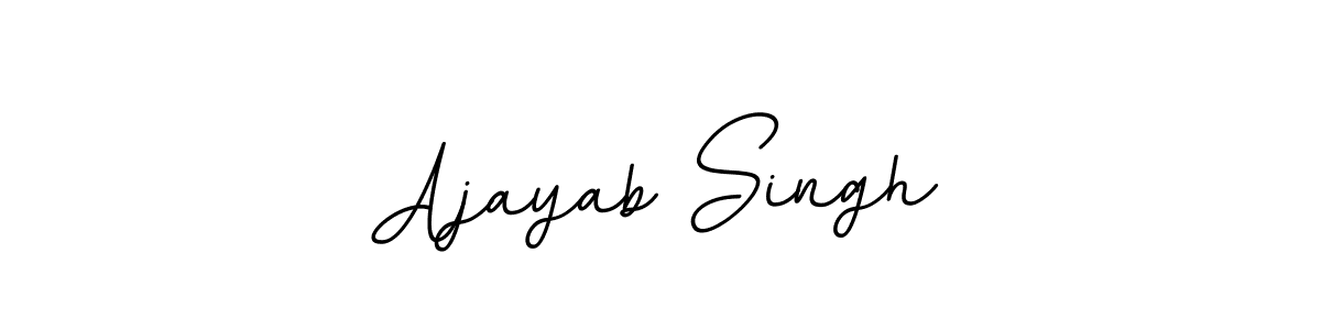 if you are searching for the best signature style for your name Ajayab Singh. so please give up your signature search. here we have designed multiple signature styles  using BallpointsItalic-DORy9. Ajayab Singh signature style 11 images and pictures png