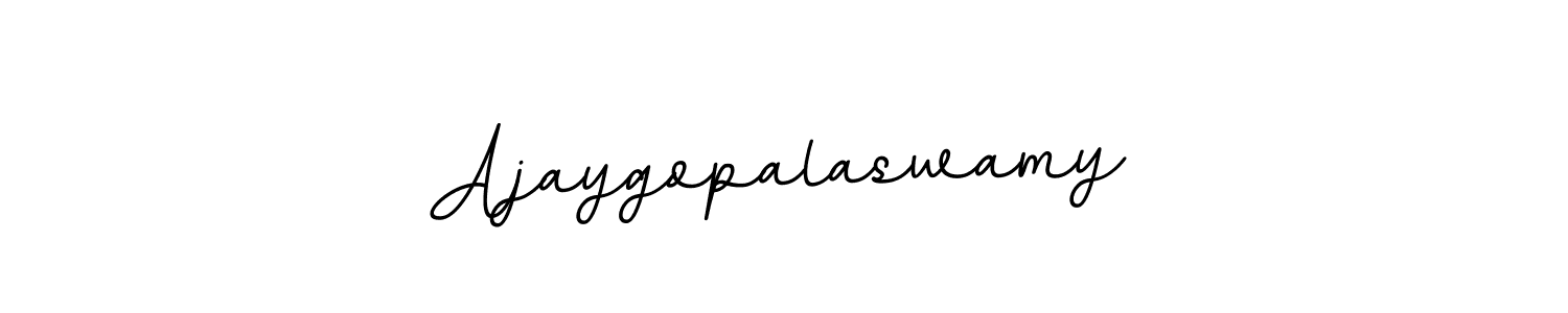 Use a signature maker to create a handwritten signature online. With this signature software, you can design (BallpointsItalic-DORy9) your own signature for name Ajaygopalaswamy. Ajaygopalaswamy signature style 11 images and pictures png