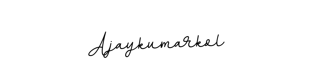 This is the best signature style for the Ajaykumarkol name. Also you like these signature font (BallpointsItalic-DORy9). Mix name signature. Ajaykumarkol signature style 11 images and pictures png