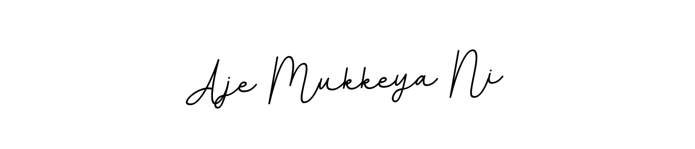 It looks lik you need a new signature style for name Aje Mukkeya Ni. Design unique handwritten (BallpointsItalic-DORy9) signature with our free signature maker in just a few clicks. Aje Mukkeya Ni signature style 11 images and pictures png