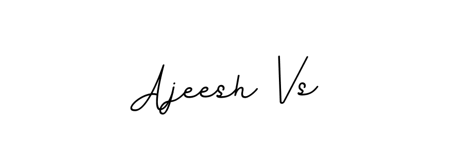 Use a signature maker to create a handwritten signature online. With this signature software, you can design (BallpointsItalic-DORy9) your own signature for name Ajeesh Vs. Ajeesh Vs signature style 11 images and pictures png