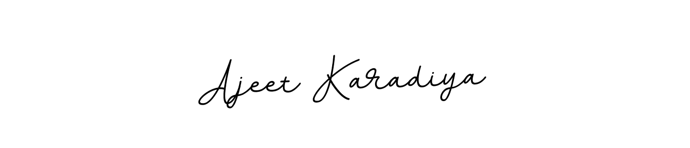 It looks lik you need a new signature style for name Ajeet Karadiya. Design unique handwritten (BallpointsItalic-DORy9) signature with our free signature maker in just a few clicks. Ajeet Karadiya signature style 11 images and pictures png