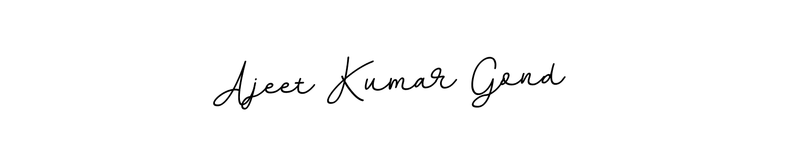 You should practise on your own different ways (BallpointsItalic-DORy9) to write your name (Ajeet Kumar Gond) in signature. don't let someone else do it for you. Ajeet Kumar Gond signature style 11 images and pictures png