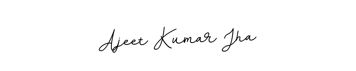 You should practise on your own different ways (BallpointsItalic-DORy9) to write your name (Ajeet Kumar Jha) in signature. don't let someone else do it for you. Ajeet Kumar Jha signature style 11 images and pictures png