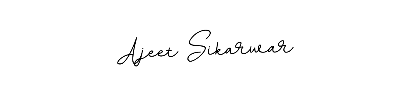 Design your own signature with our free online signature maker. With this signature software, you can create a handwritten (BallpointsItalic-DORy9) signature for name Ajeet Sikarwar. Ajeet Sikarwar signature style 11 images and pictures png