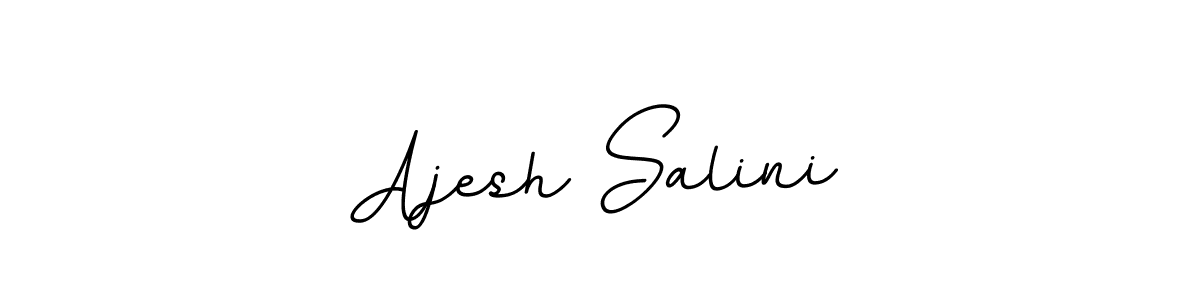 How to make Ajesh Salini name signature. Use BallpointsItalic-DORy9 style for creating short signs online. This is the latest handwritten sign. Ajesh Salini signature style 11 images and pictures png