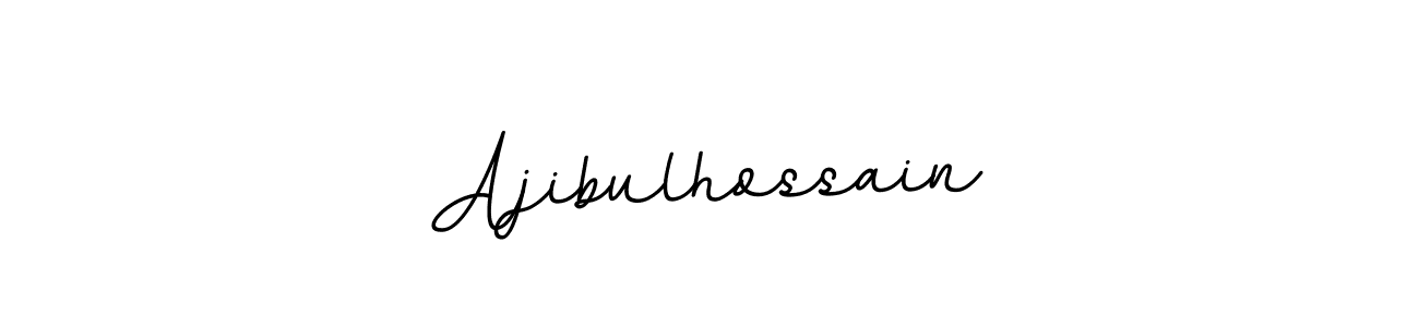 How to make Ajibulhossain name signature. Use BallpointsItalic-DORy9 style for creating short signs online. This is the latest handwritten sign. Ajibulhossain signature style 11 images and pictures png