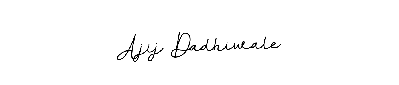 Design your own signature with our free online signature maker. With this signature software, you can create a handwritten (BallpointsItalic-DORy9) signature for name Ajij Dadhiwale. Ajij Dadhiwale signature style 11 images and pictures png