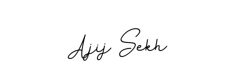 Create a beautiful signature design for name Ajij Sekh. With this signature (BallpointsItalic-DORy9) fonts, you can make a handwritten signature for free. Ajij Sekh signature style 11 images and pictures png