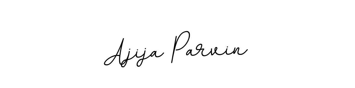 Design your own signature with our free online signature maker. With this signature software, you can create a handwritten (BallpointsItalic-DORy9) signature for name Ajija Parvin. Ajija Parvin signature style 11 images and pictures png