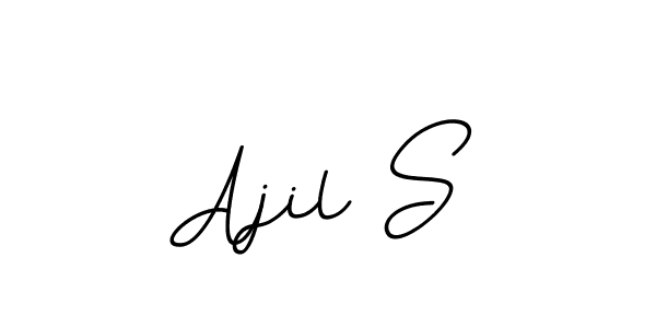 Similarly BallpointsItalic-DORy9 is the best handwritten signature design. Signature creator online .You can use it as an online autograph creator for name Ajil S. Ajil S signature style 11 images and pictures png