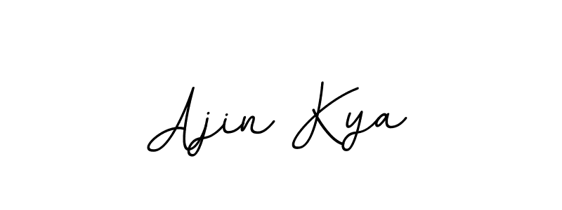 This is the best signature style for the Ajin Kya name. Also you like these signature font (BallpointsItalic-DORy9). Mix name signature. Ajin Kya signature style 11 images and pictures png