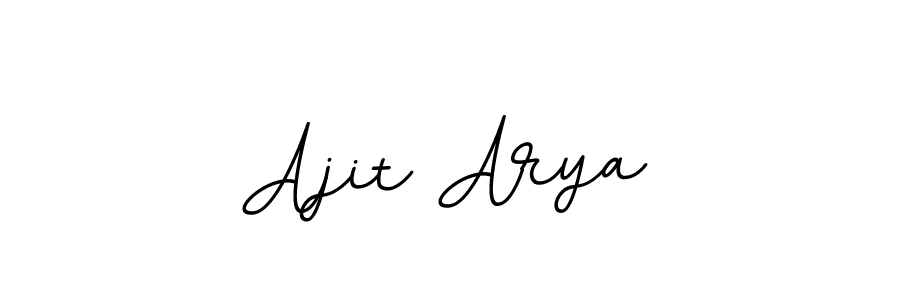 Create a beautiful signature design for name Ajit Arya. With this signature (BallpointsItalic-DORy9) fonts, you can make a handwritten signature for free. Ajit Arya signature style 11 images and pictures png